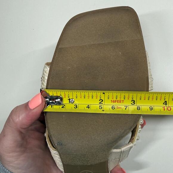 A New Day | Pearly Rattan Sandal Heels | Off White | 8.5 - Picture 11 of 12